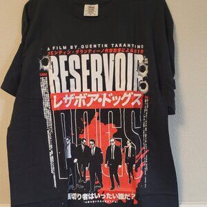 Rare Rucking Fotten Reservoir Dogs Japanese Poster T-Shirt Large L Comfort